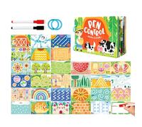 Carte de Formation à la Lutte Contre Le Stylo, Jeu de Pratique de l'éducation à l'éducation précoce réutilisable, écriture de Cartes Interactive Learning Book for Kids Boys Girls