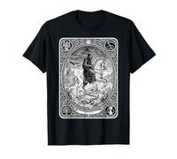 Carte de Fortune Mystique Gothique Mayor Arcana Tee Death Tarot Tee T-Shirt