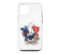 Carte de France Coq Drapeau Français Patrimoine Patrimoine Coque pour iPhone 12/12 Pro