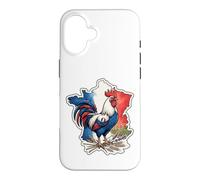 Carte de France Coq Drapeau Français Patrimoine Patrimoine Coque pour iPhone 16