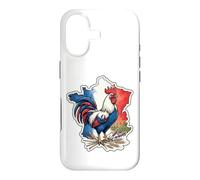 Carte de France Coq Drapeau Français Patrimoine Patrimoine Coque pour iPhone 17