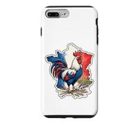 Carte de France Coq Drapeau Français Patrimoine Patrimoine Coque pour iPhone 7 Plus/8 Plus