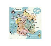 Vilac Carte de France magnétique – Jeu ludique – À partir de 5 ans – 7611