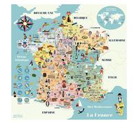 Puzzle Carte de France magnétique VILAC - Voyage et cartes - Mixte - 5 ans et plus - Moins de 100 pièces