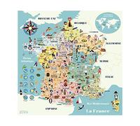 Vilac Carte de France magnétique – Jeu ludique – À partir de 5 ans – 7611