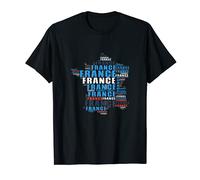 Carte de France Nationale Fête Amour Patrie T-Shirt