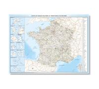 Carte de France routière et Territoires d'Outre-mer - Poster Grand format - 116x86cm - Édition 2026