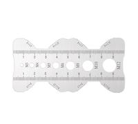 Carte de jauge de boulon - Jauge de pas portable en acier inoxydable, outils de dimensionnement de boulons portables pour ingénieurs | pour ingénieurs, réparation à domicile, garage, atelier