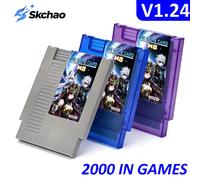 Carte de jeu NES N8PLUS 2000-en-1, collection de jeux multiples FC, version OSV1.24 pour ordinateur familial, lecteur NES 8 bits, console de jeu vidéo américaine Grey