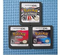 Carte de jeu - Pokémon Platinum / Perle / Diamant - Lot de 3 - Compatible Nintendo DS/3DS - Multicolore