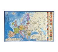 Carte De L’Europe - Sous Main Rigide/Avec Pays Et Capitales Imprimés (Dimension 35 x 60 cm) Impression 2013