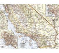 Carte de la Californie du Sud de 1966