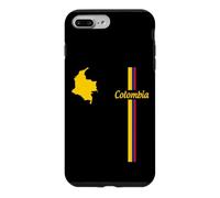 Carte de la Colombie, Drapeau colombien Couleurs Voyage Pays Contour Coque pour iPhone 7 Plus/8 Plus