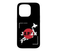 Carte de la géographie et de la Culture du Japon Coque pour iPhone 15 Pro