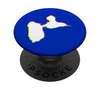 Carte de la guadeloupe - Belle idee cadeau 971 gwada PopSockets PopGrip Adhésif