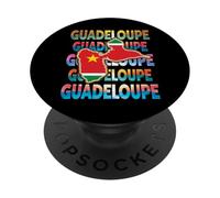 Carte de la guadeloupe - Belle idee cadeau 971 gwada PopSockets PopGrip Adhésif