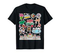 Carte de la Hongrie, Culture hongroise et Monuments de Budapest T-Shirt
