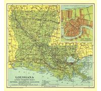 Carte de la Louisiane de 1930