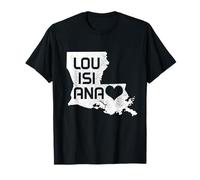 Carte de la Louisiane Pride Vintage State New Orleans T-Shirt