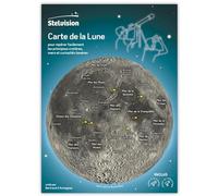Carte de la Lune: Pour repérer facilement les principaux cratères, mers et curiosités lunaires