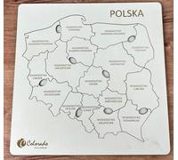 Carte de la Pologne. Je connais mon pays