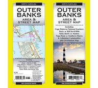 Carte de la région et des rues des Outer Banks | GM Johnson