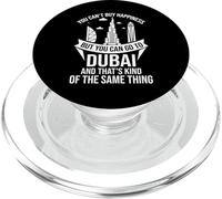 Carte de la Silhouette de la Ville des Émirats Arabes Unis de Dubaï PopSockets PopGrip pour MagSafe