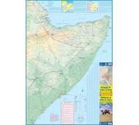 Carte de la Somalie et de la Corne de l'Afrique- VERSION MURALE ET PLASTIFIEE | ITM