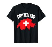 Carte de la Suisse Drapeau Suisse Fan Suisse T-Shirt