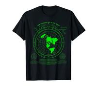 Carte de la terre plate, le monde est plat, terre plate, carte de Gleason 1892 T-Shirt