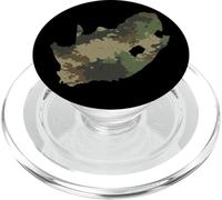 Carte de l'Afrique du Sud Motif Camouflage Africain Safari PopSockets PopGrip pour MagSafe