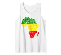 Carte de l'Afrique Reggae Rasta graphique Afrique pride Débardeur