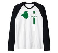 Carte de l'Algérie, Drapeau algérien, Patrimoine de Voyage Manche Raglan