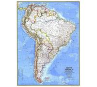 Carte de l'Amérique du Sud de 1972