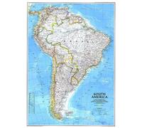 Carte de l'Amérique du Sud de 1992