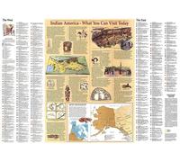 Carte de l'Amérique indienne de 1991