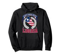 Carte de l'amour du Libéria avec Le Drapeau libérien Sweat à Capuche