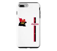 Carte de l'Angola, Couleurs angolaises, Patrimoine de Voyage Coque pour iPhone 7 Plus/8 Plus