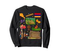 Carte de l'Arménie Souvenir, Culture et Patrimoine Arméniens Art Voyage Sweatshirt