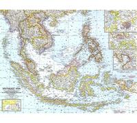 Carte de l'Asie du Sud-Est de 1961