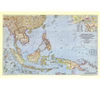Carte de l'Asie du Sud-Est et des îles du Pacifique de 1944