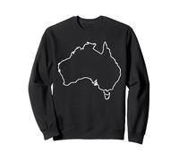 Carte de l'Australie en Voyage vers Le Bas sous la Maison australienne Sweatshirt
