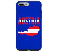 Carte de l'Autriche Drapeau Couleurs Fierté Nationale Coque pour iPhone 7 Plus/8 Plus