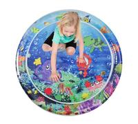 Carte DE l'eau - Jeu CAPTEUR pour PAYMAT | watter Joue pour et Petits | 100x100 cm Rond Chat et capteur wateir pour Chiens | Interactif Summer Pllay Ma