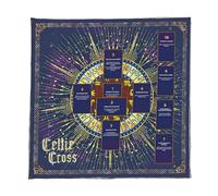 Carte de lecture Astrologies Nappe d'autels en tissu carré Divinations Carte Nappe Sorcellerie Deck Tissu durable
