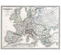 Carte de l'EMPIRE FRANCAIS 1812-135x100 cm - Bâche 340 g/m²