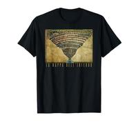 Carte de l'enfer de Botticelli La Divine Comédie Dante T-Shirt