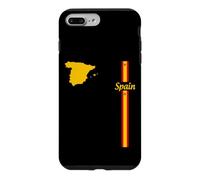Carte de l'Espagne, Drapeau Espagnol Couleurs Pays Contour Voyage Design Coque pour iPhone 7 Plus/8 Plus