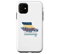 Carte de l'État américain du Missouri, États-Unis Coque pour iPhone 11