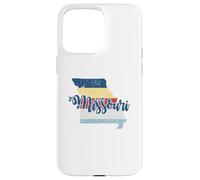 Carte de l'État américain du Missouri, États-Unis Coque pour iPhone 15 Pro Max